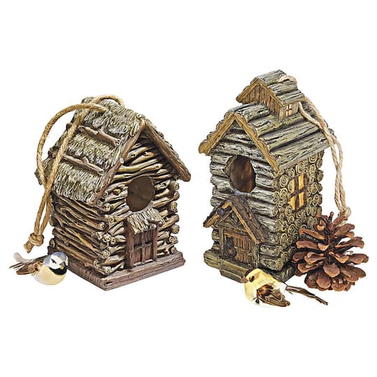 Design Toscano Backwoods Birdhouse Set